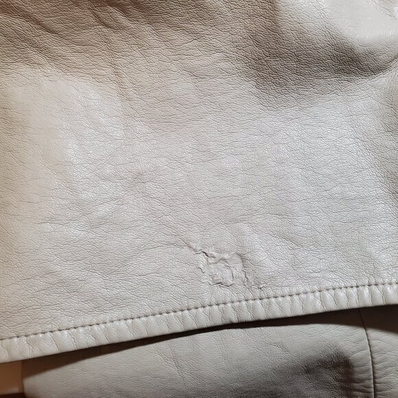 Agolde Minka Cargo Recycled Leather Wide Leg Pants 32 Toast (Tan/Gray/Taupe) - Picture 15 of 16